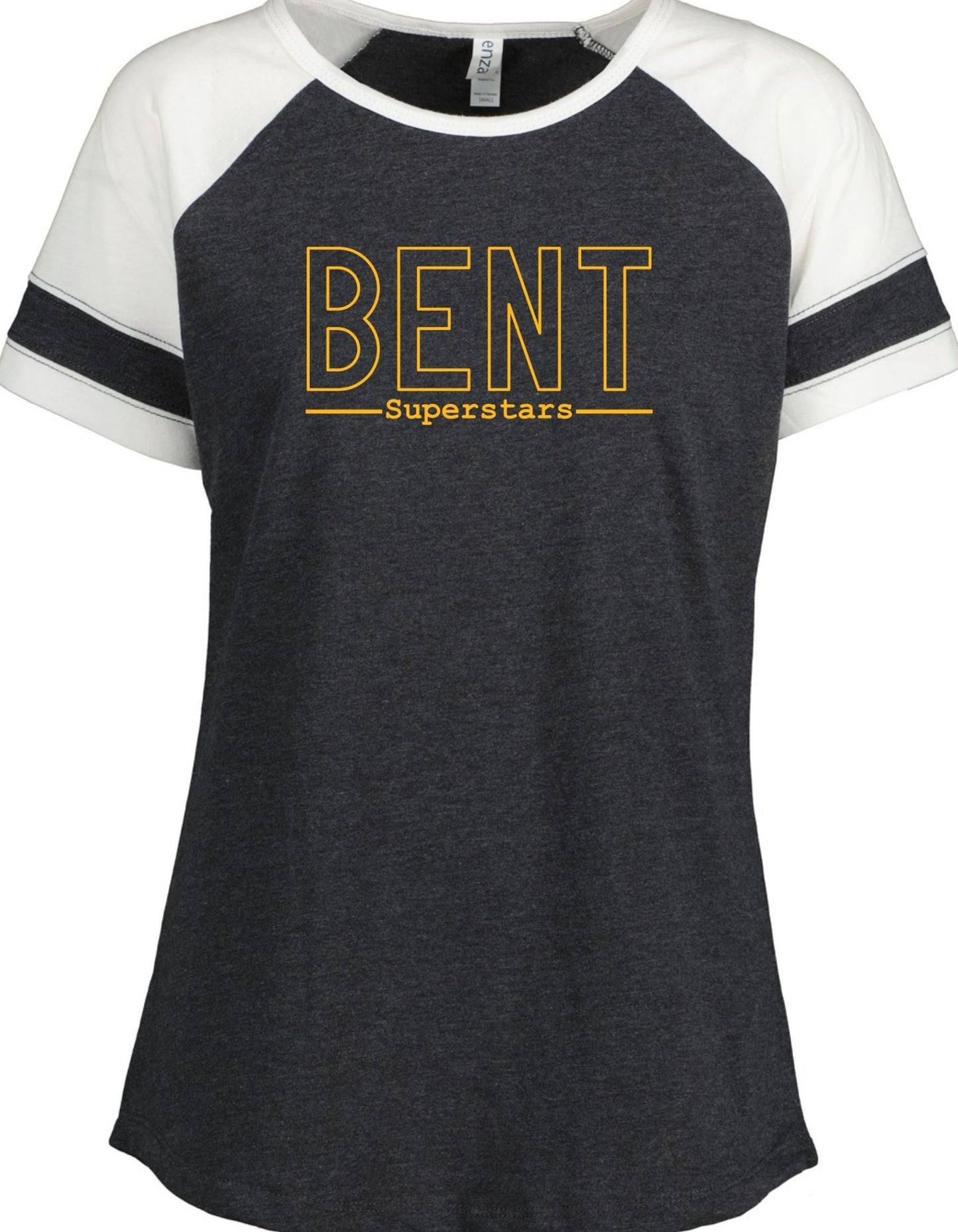 Ladies Jersey Colorblock Tee with Full Chest Screen Print