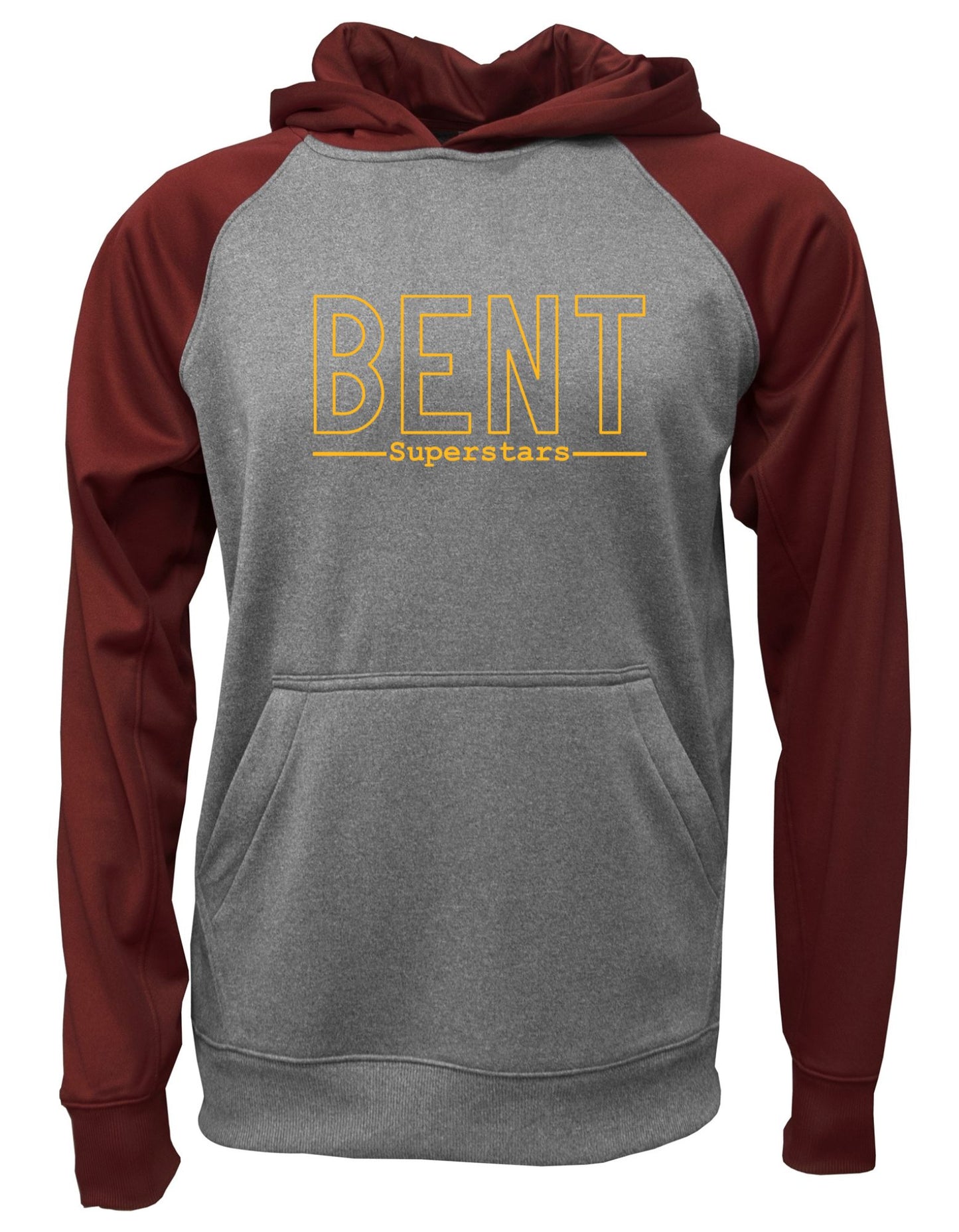 Adult/Youth Raglan Sleeve Hooded Fleece with Full Chest Screen Print