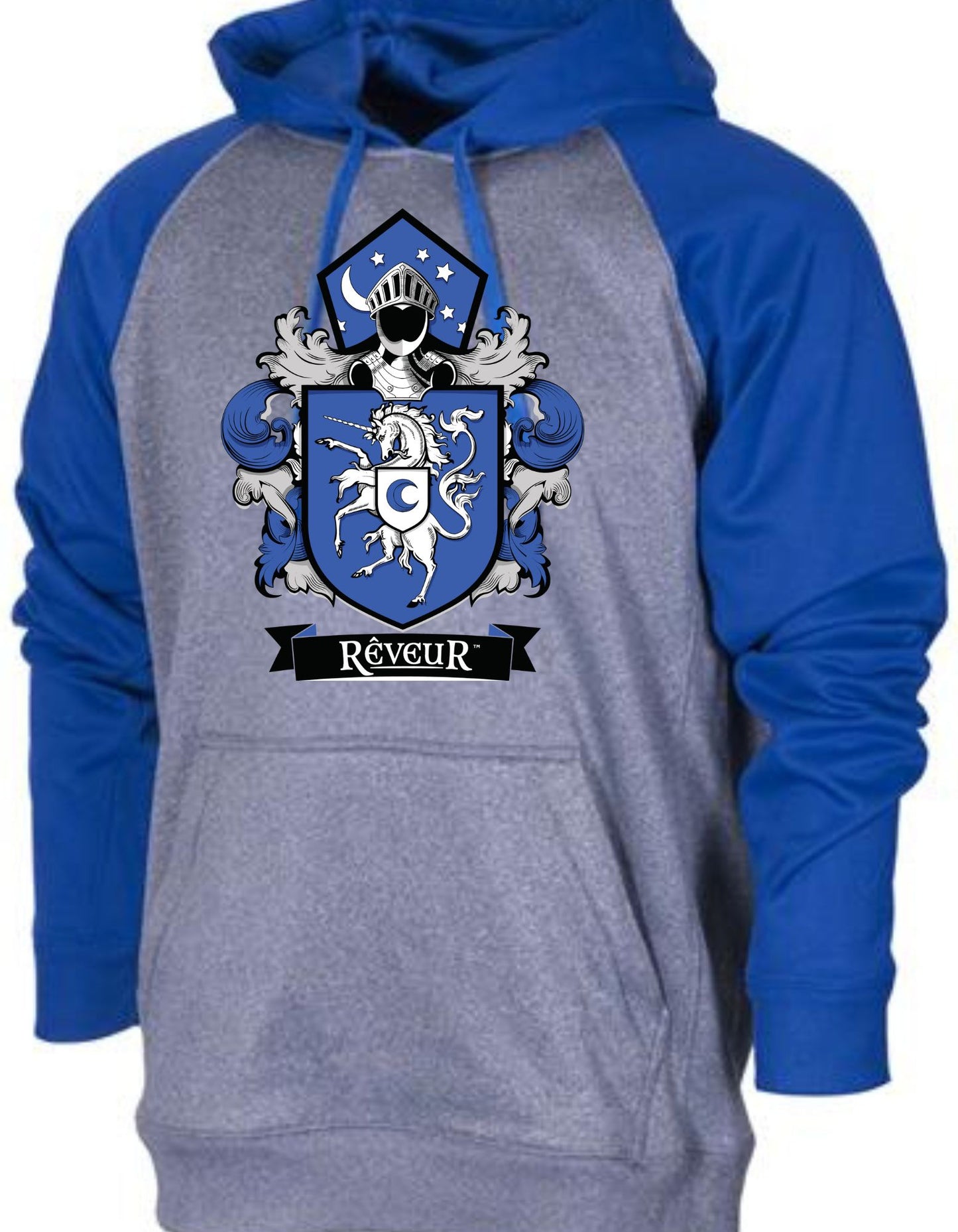 Adult/Youth Raglan Sleeve Hooded Fleece with Full Color House Image