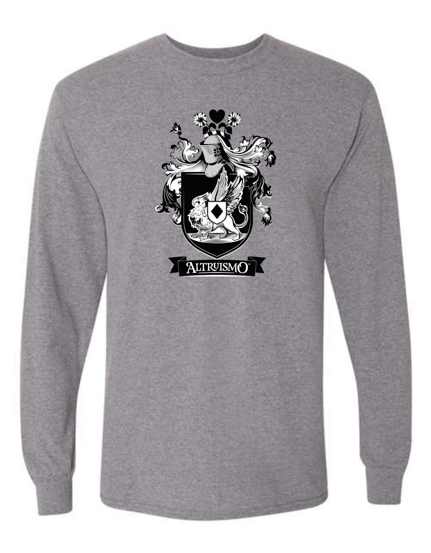 Unisex Dryblend (50/50) Long Sleeve T-Shirt with Full Color House Image