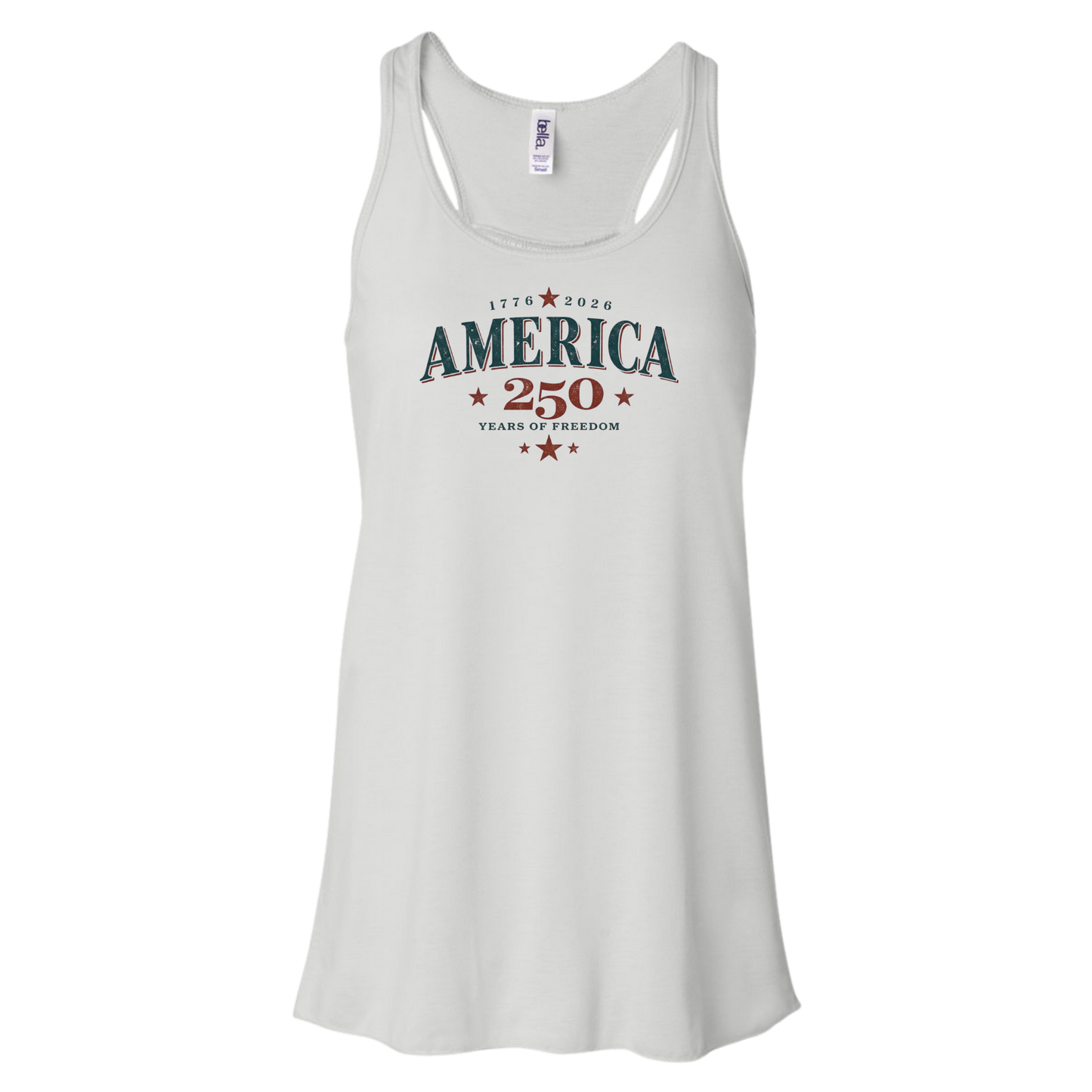 Women's Flowy Racerback Tank Top America 250
