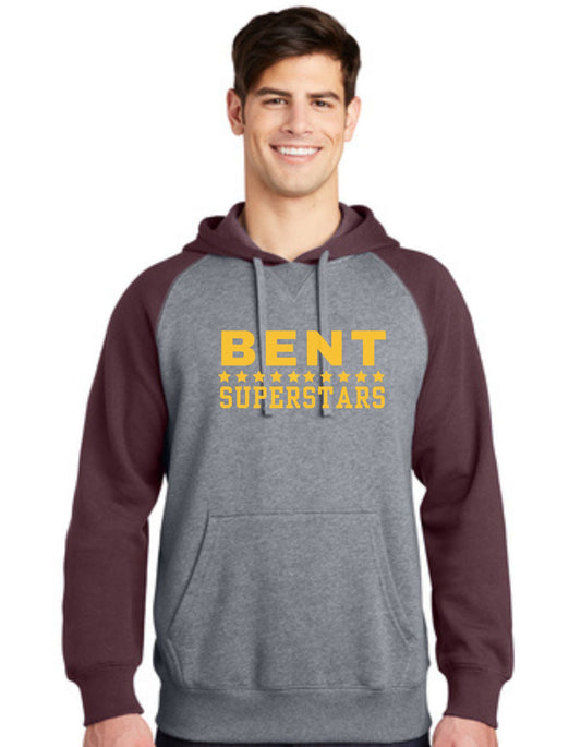 Sport-Tek Raglan Colorblock Pullover Hooded Sweatshirt with Full Chest Screen Print