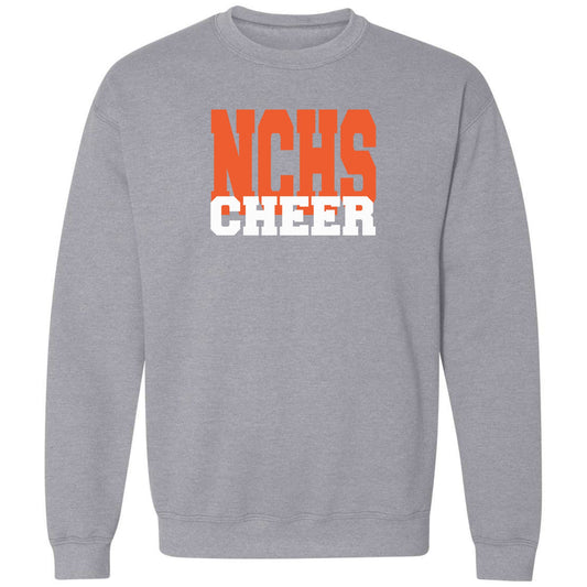 NCHS Cheer Print on Heavy Blend Unisex Crewneck Sweatshirt