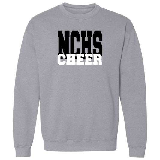 NCHS Cheer Print on Heavy Blend Unisex Crewneck Sweatshirt