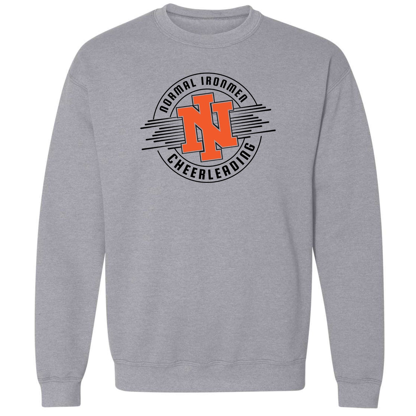 NCHS Circle Cheer Print on Heavy Blend Unisex Crewneck Sweatshirt