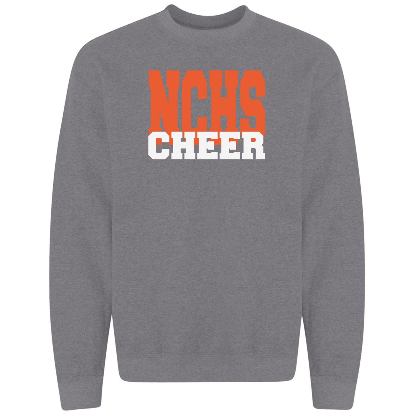 NCHS Cheer Print on Heavy Blend Unisex Crewneck Sweatshirt