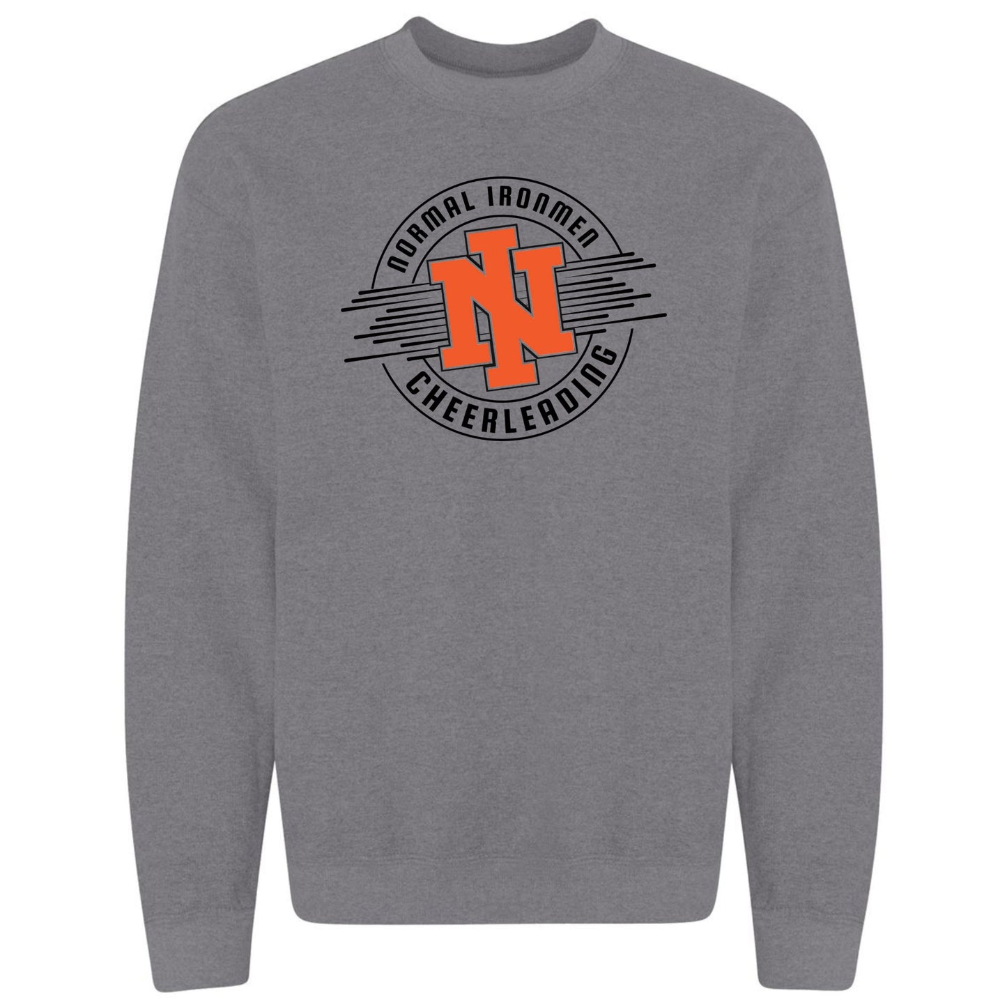 NCHS Circle Cheer Print on Heavy Blend Unisex Crewneck Sweatshirt