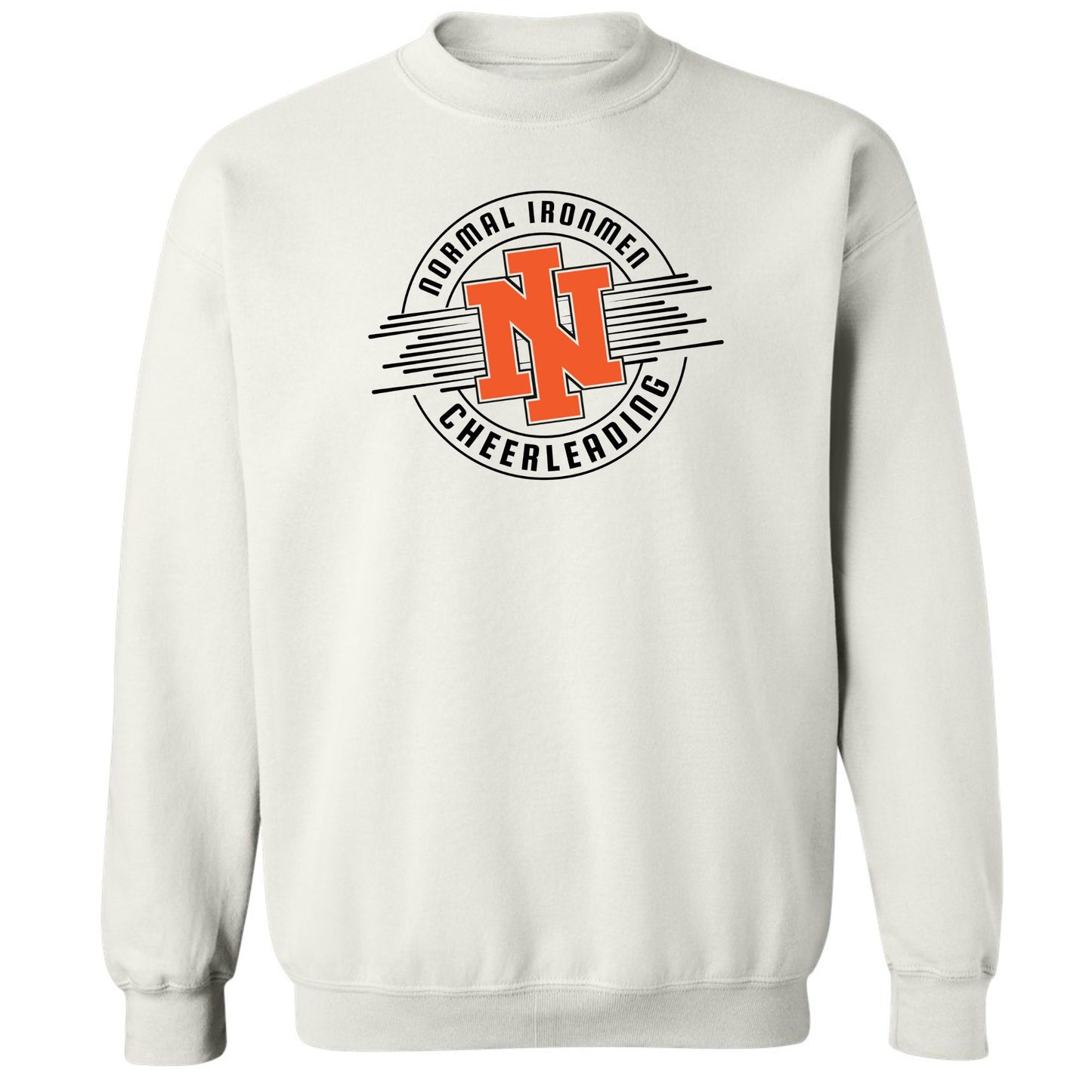 NCHS Circle Cheer Print on Heavy Blend Unisex Crewneck Sweatshirt