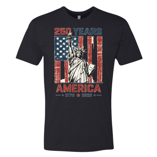America 250 Years Unisex Tee (Oversized Print)