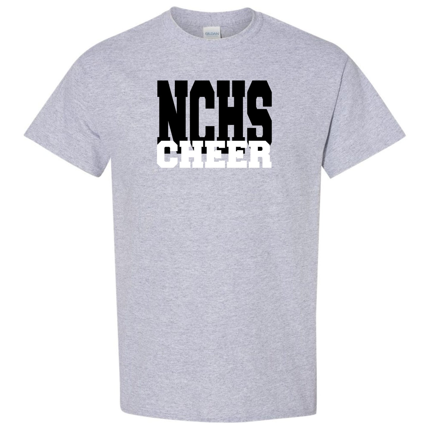 NCHS Cheer Print on Gildan DryBlend (50/50) Unisex T-Shirt