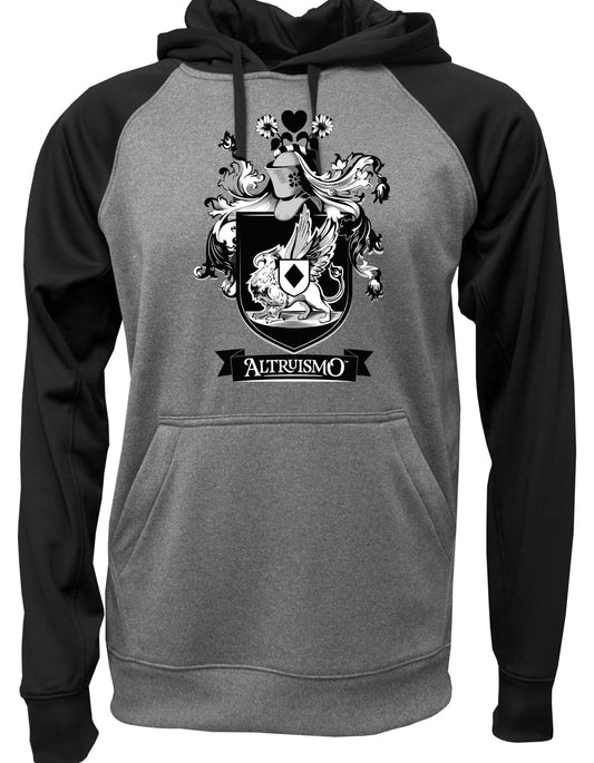 Baw Adult/Youth Raglan Sleeve Hooded Fleece with Full Color House Image