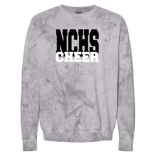 NCHS Cheer Comfort Colors - Color Blast Adult Crewneck Sweatshirt