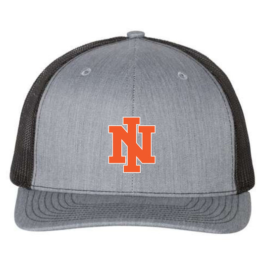 NCHS Cheer Richardson 112 Snapback Trucker Cap with Orange & White NI embroidery