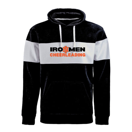 Ironmen Cheerleading Print on J.America Unisex Varsity Fleece Hooded Sweatshirt