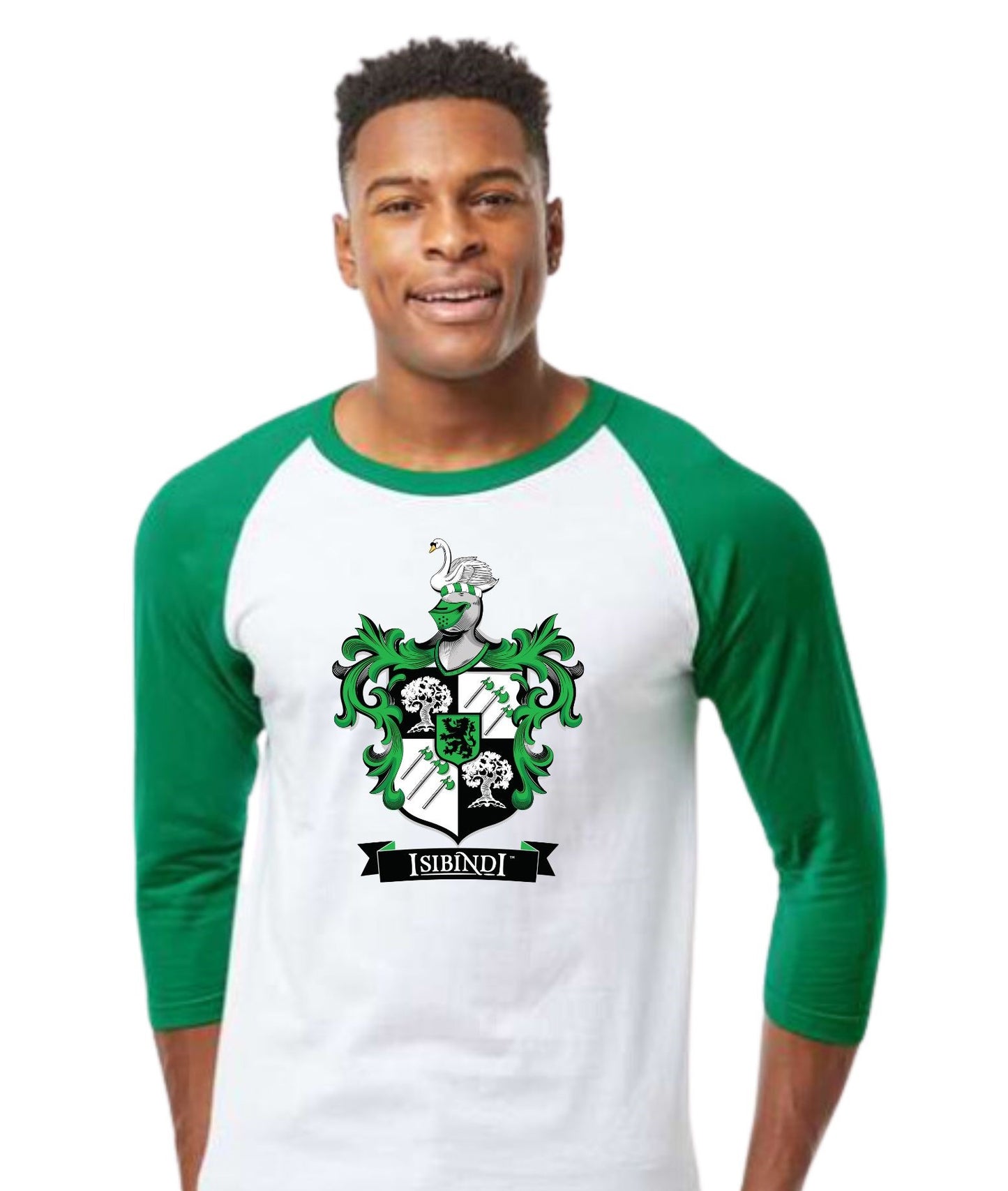 Three-Quarter Raglan Sleeve Baseball Jersey with Full Color House Image