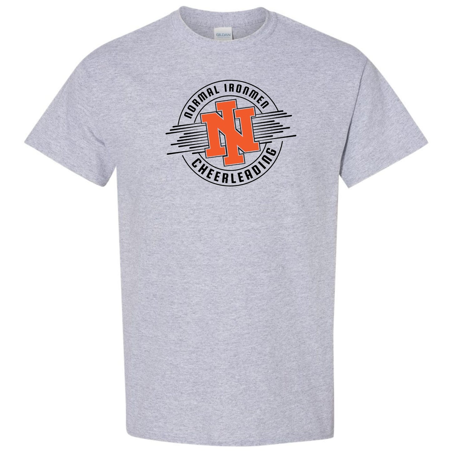 NCHS Cheer Circle Print on Gildan DryBlend (50/50) Unisex T-Shirt