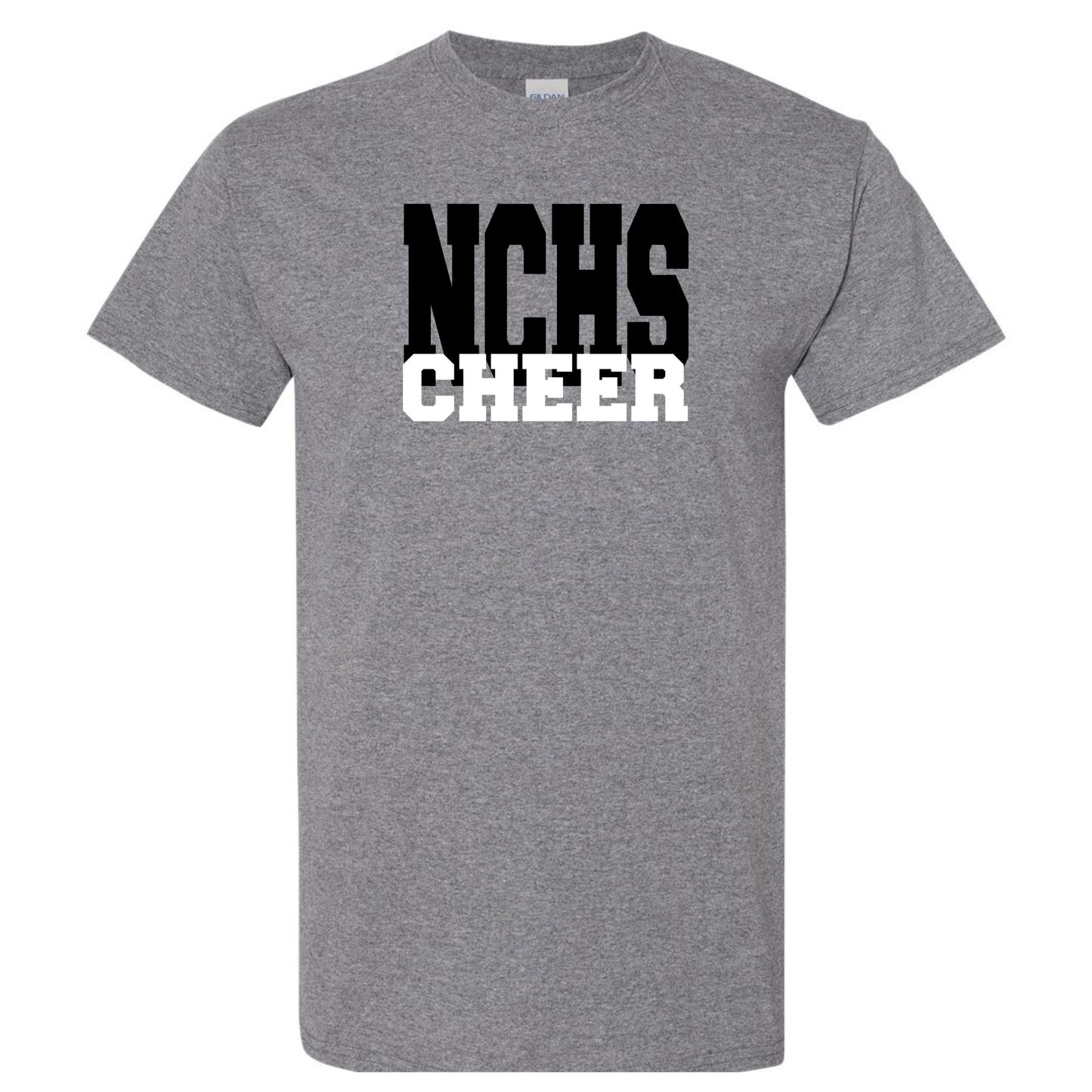 NCHS Cheer Print on Gildan DryBlend (50/50) Unisex T-Shirt