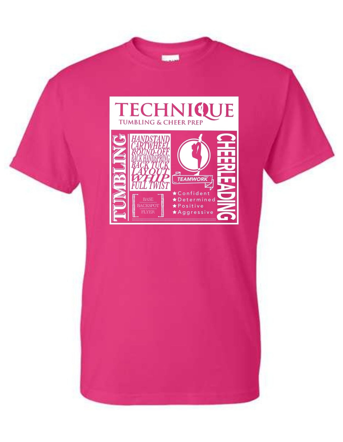 "Technique Words" Print on Heavy Blend Unisex T-Shirt