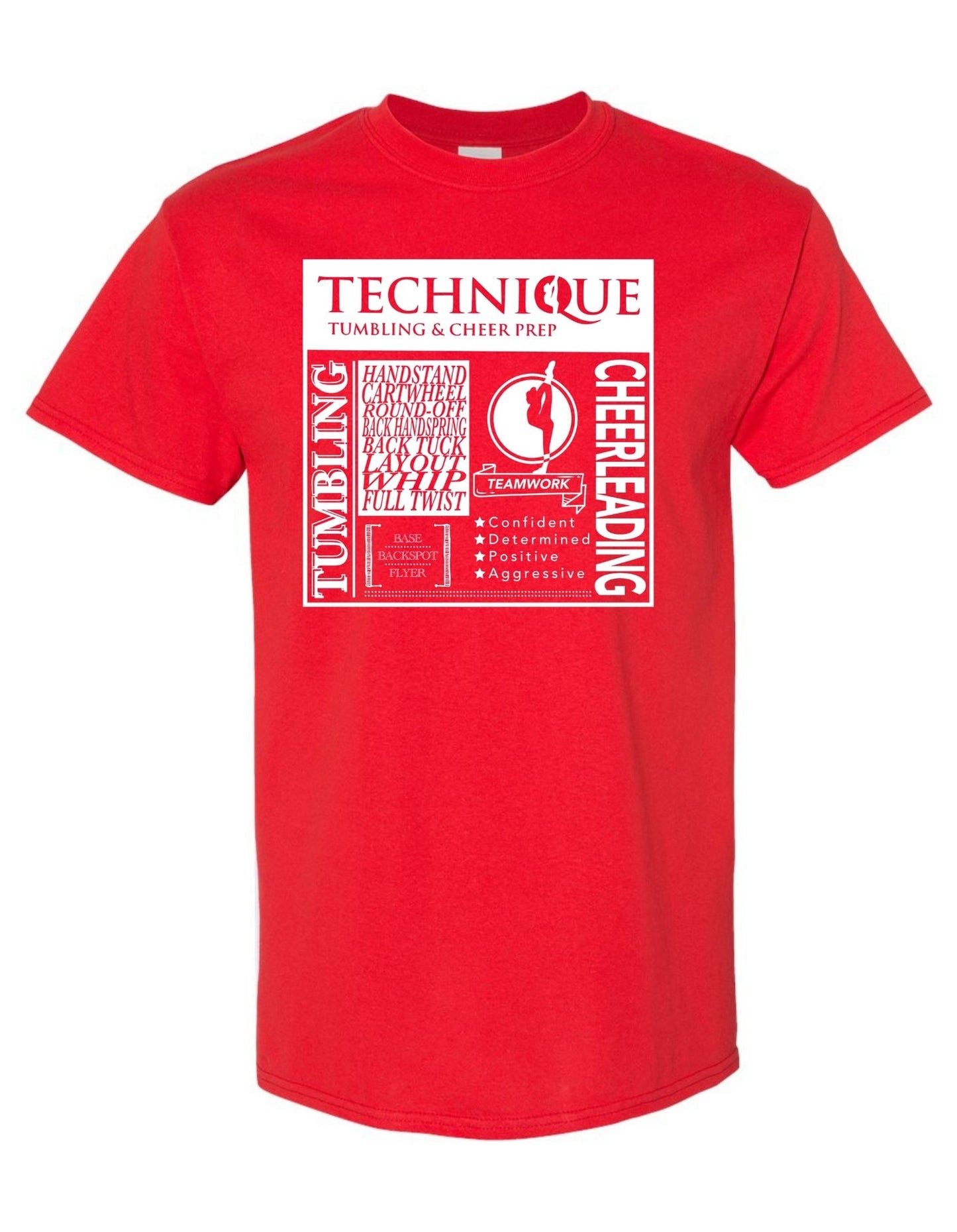 "Technique Words" Print on Heavy Blend Unisex T-Shirt