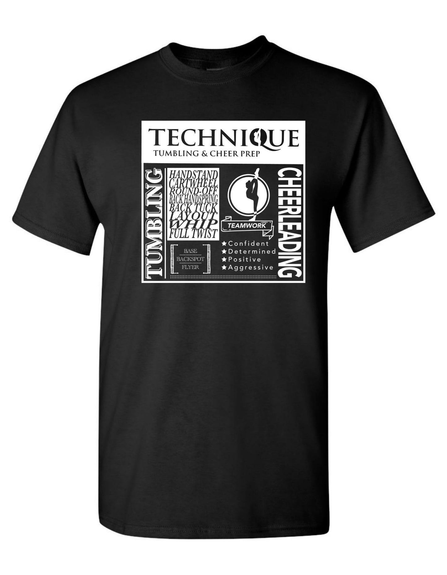 "Technique Words" Print on Heavy Blend Unisex T-Shirt