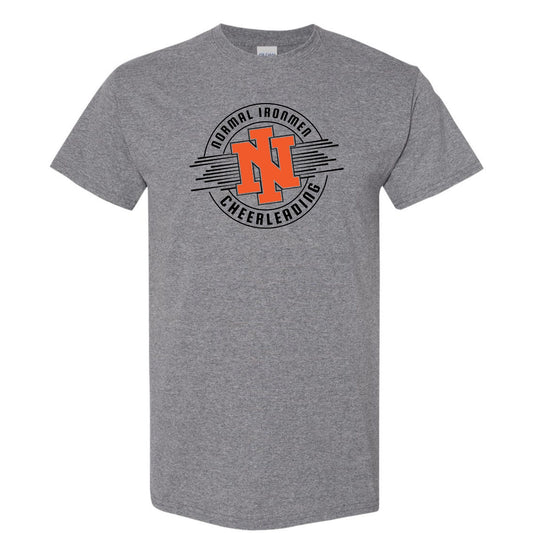 NCHS Cheer Circle Print on Gildan DryBlend (50/50) Unisex T-Shirt