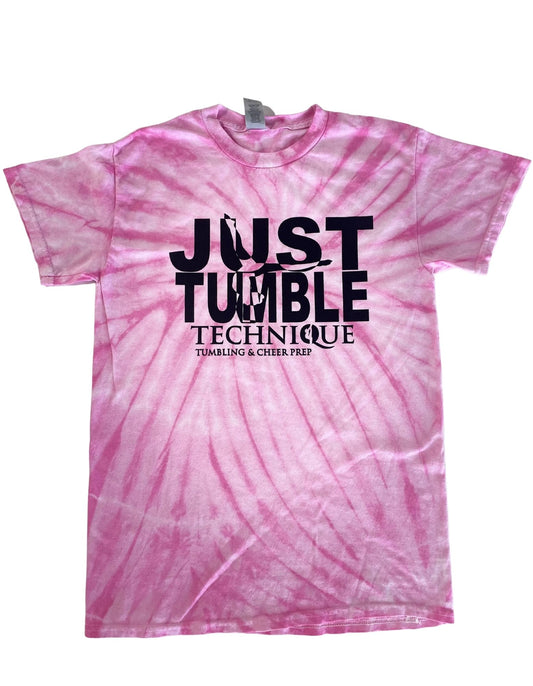 Technique "Just Tumble" Print on Tie Dye Unisex Tee