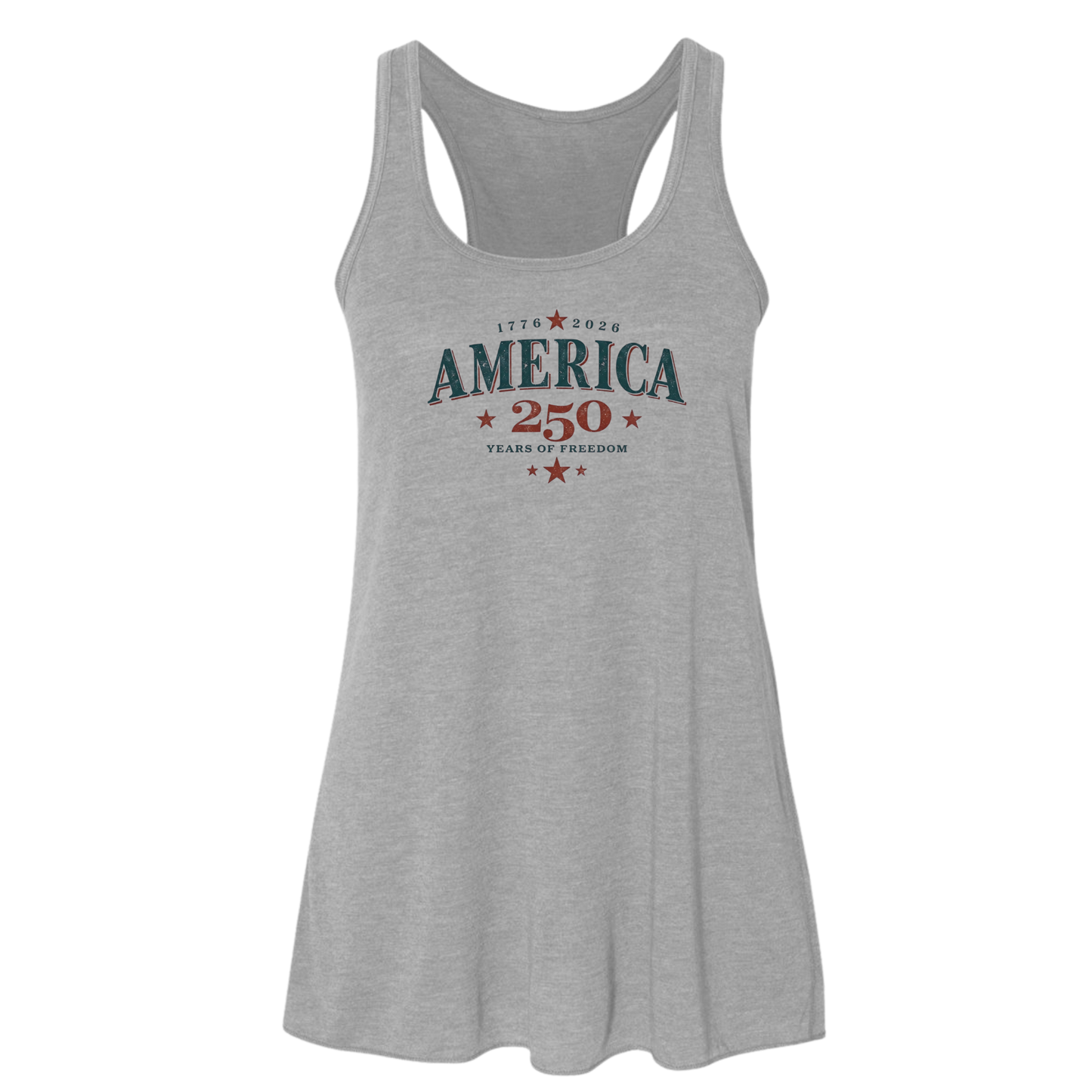 Women's Flowy Racerback Tank Top America 250