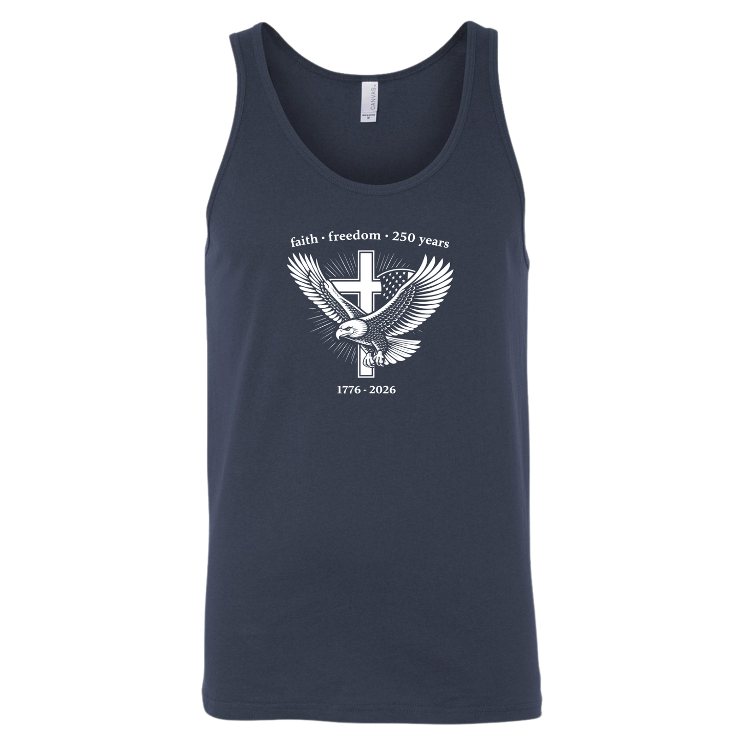 Unisex Jersey Tank Top Faith & Freedom