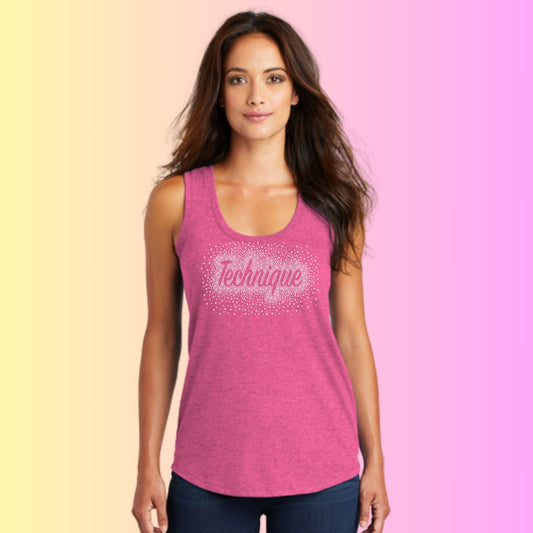 Women's Technique Bling (Script) Tank