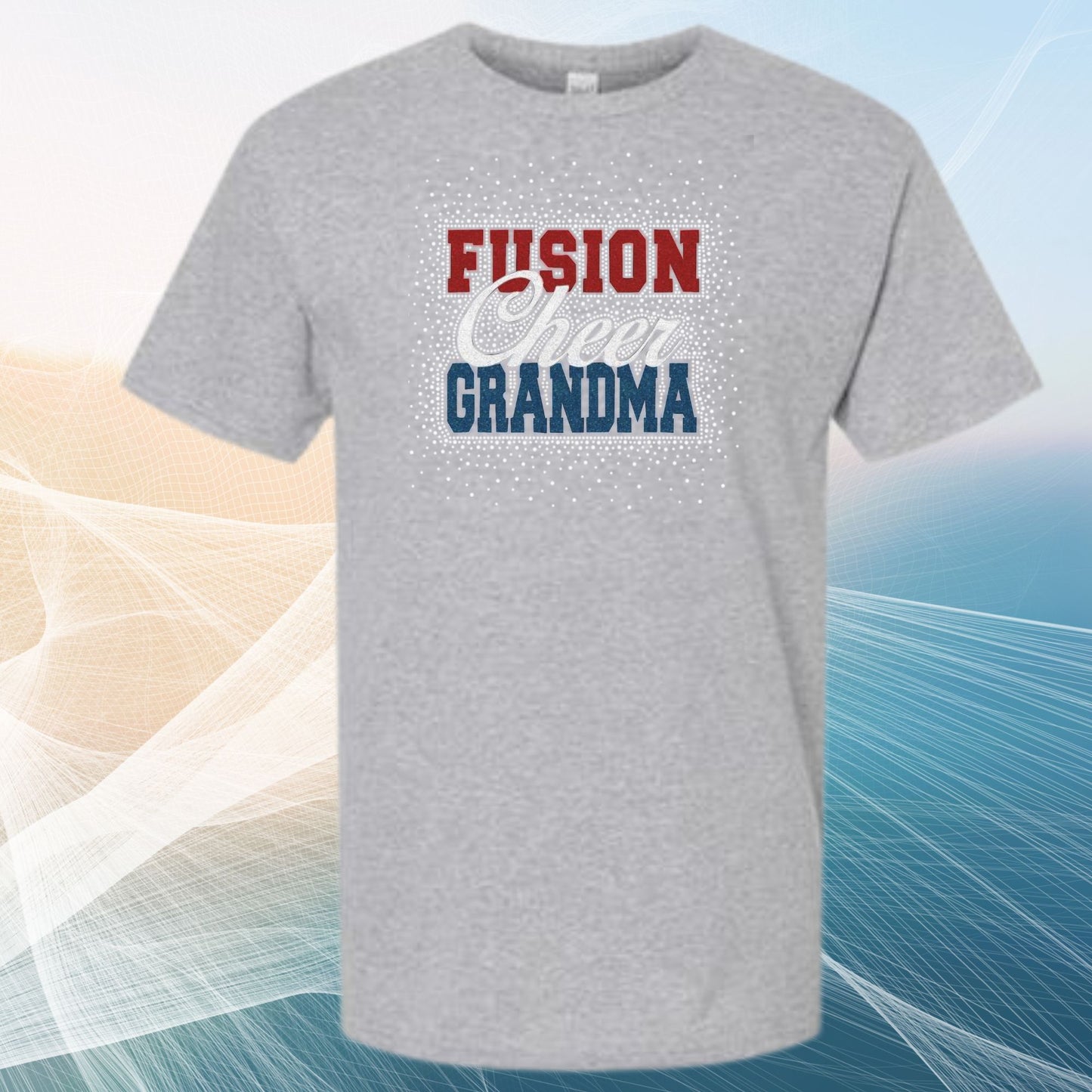 Softstyle Unisex T-Shirt with Grandma & Mom Glitter Vinyl/Bling Prints